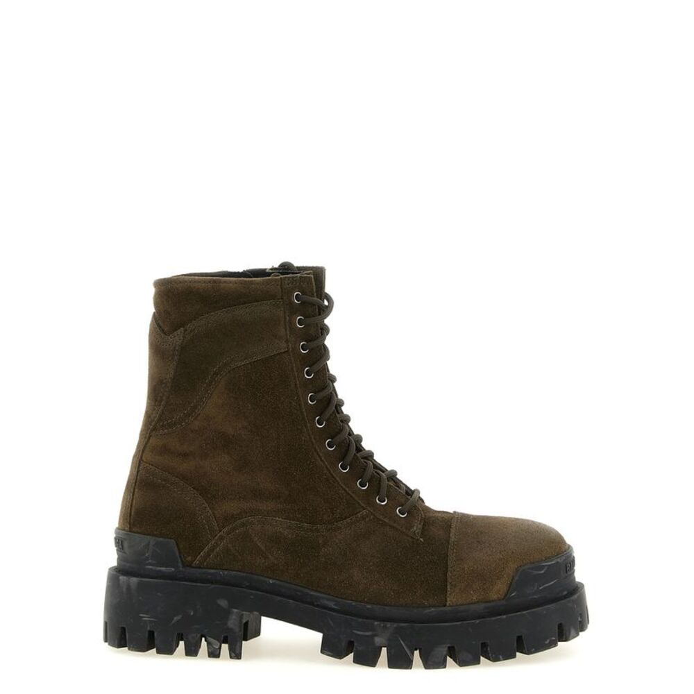Balenciaga Men 'Combat Strike' Ankle Boots